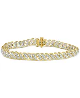 Diamond S Curve Link Bracelet (4 ct. t.w.) in 10k Gold