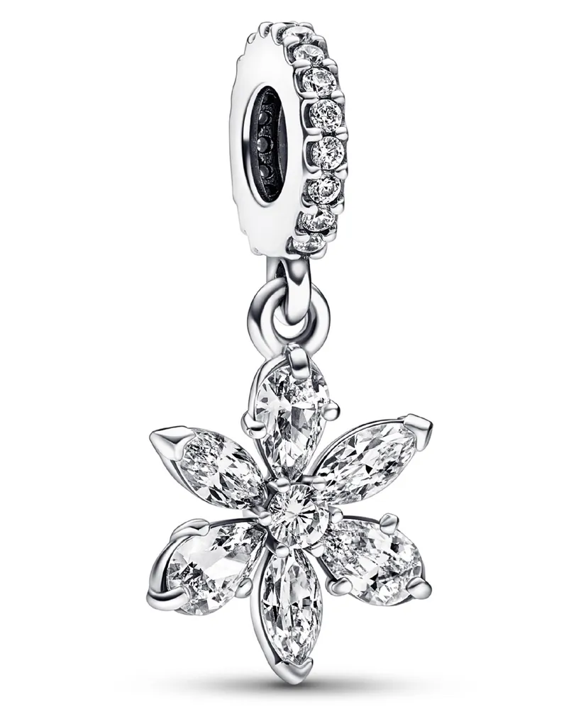 Pandora Cubic Zirconia Sparkling Herbarium Cluster Dangle Charm