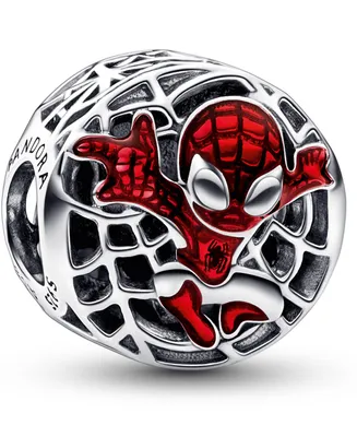 Pandora Sterling Silver Marvel Spider-Man Soaring City Charm