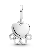 Pandora Sterling Silver Hearts Paw Print Dangle Charm