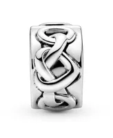 Pandora Sterling Silver Knotted Hearts Clip Charm