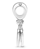 Pandora Sterling Silver Rose Heart Padlock Dangle Charm