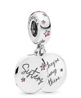Pandora Cubic Zirconia Forever Sisters Dangle Charm