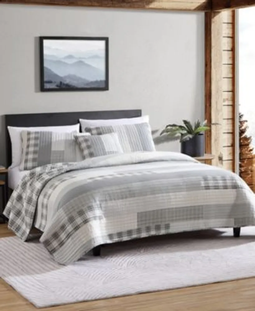 Closeout Eddie Bauer Fairview Cotton Reversible Quilt Sets