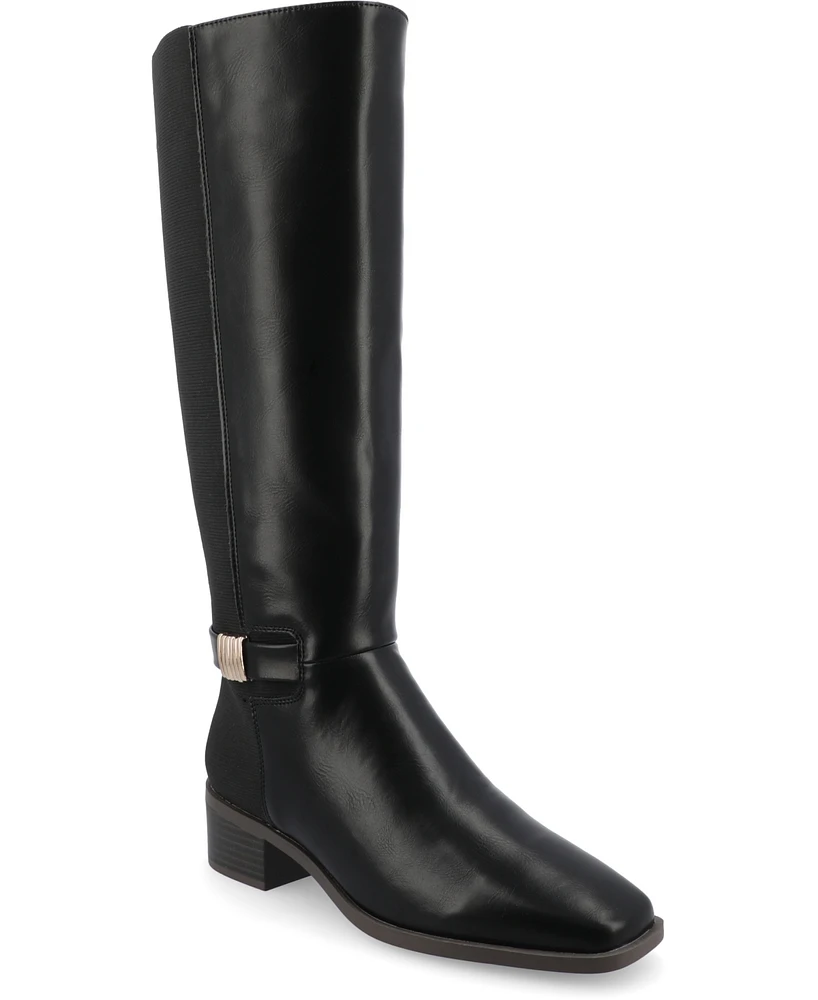 Journee Collection Women's Londyn Knee High Riding Boots