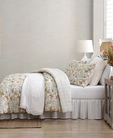 Laura Ashley Bramble Floral Cotton Reversible -Piece Comforter Set