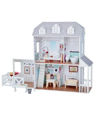 Olivia's Little World - Dreamland Farm house 12" Doll House - White / Grey - Assorted Pre