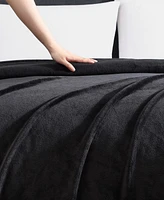 Kenneth Cole Reaction Solid Ultra Soft Plush Fleece Blanket