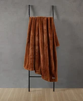 Kenneth Cole Reaction Solid Faux Fur Throw, 60x50