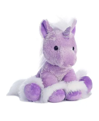 Aurora Medium Dreaming Of You Unicorn Fantasy Enchanting Plush Toy Purple 12"