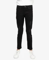 Big Boy's Ripped and Repaired Stretch Jeans - Child