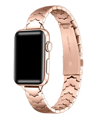 Posh Tech Unisex Iris Stainless Steel Band for Apple Watch Size- 42mm, 44mm, 45mm, 49mm