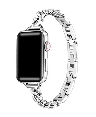 Posh Tech Unisex Skinny Nikki Stainless Steel Chain-Link Band for Apple Watch Size- 38mm, 40mm, 41mm