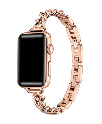 Posh Tech Unisex Skinny Nikki Stainless Steel Chain-Link Band for Apple Watch Size- 38mm, 40mm, 41mm