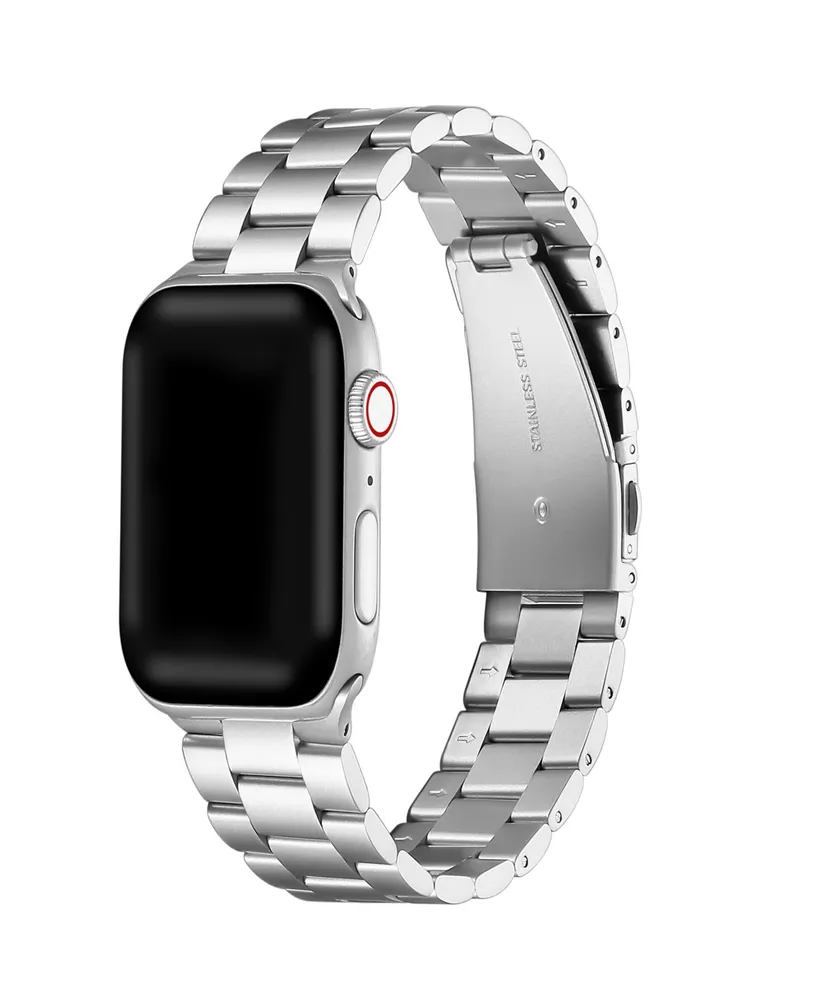 Posh Tech Men's Sloan 3-Link Stainless Steel Band for Apple Watch Size- 38mm, 40mm, 41mm