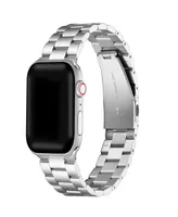 Posh Tech Men's Sloan 3-Link Stainless Steel Band for Apple Watch Size- 38mm, 40mm, 41mm