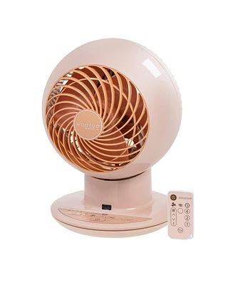 Iris Usa Woozoo Fan with Remote, Oscillating Fan, Desk Fan, Table Air Circulator, Globe Fan, Fan for Bedroom, 5 Speeds, 82ft Max Air Distance, 4h Time