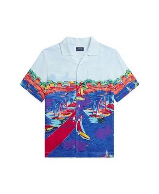 Polo Ralph Lauren Big Boys Sailboat-Print Camp Shirt