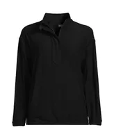 Lands' End Women's Long Sleeve Performance Zip Front Popover Shirt