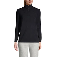 Lands' End Women's Petite Anyweather Fleece Quarter Zip Pullover