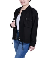 Ny Collection Women's Long Sleeve Twill Jacket