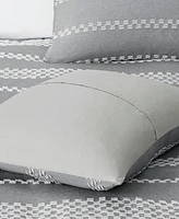 Madison Park Drew 3-Pc. Clipped Jacquard Duvet Cover Set, Full/Queen