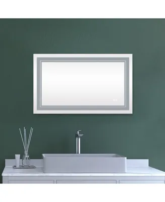 Simplie Fun 20x28 Inch Led Lighted Bathroom Mirror With 3S Light, Wall Mounted