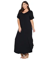 L I V D Women's Plus Scarlett Maxi Pocket Dress