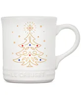 Le Creuset Stoneware Coffee Mug Noel Tree 14 oz.