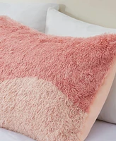 Intelligent Design Cassie Ombre Shaggy Faux Fur Piece Comforter Set