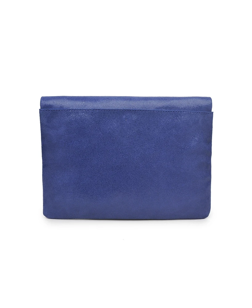 Moda Luxe Gianna Metallic Clutch