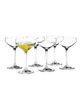 Holmegaard Perfection 9.9 oz Martini Glasses, Set of 6