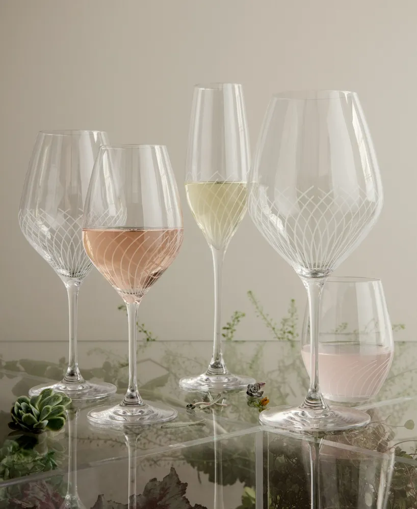 Rosendahl Holmegaard Cabernet Lines 12.2 oz White Wine Glasses, Set of 2
