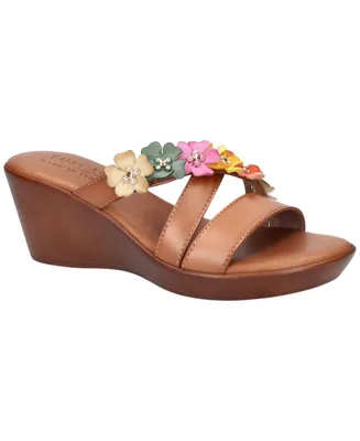 Easy Street Women's Bellefleur Slip-On Wedge Sandals