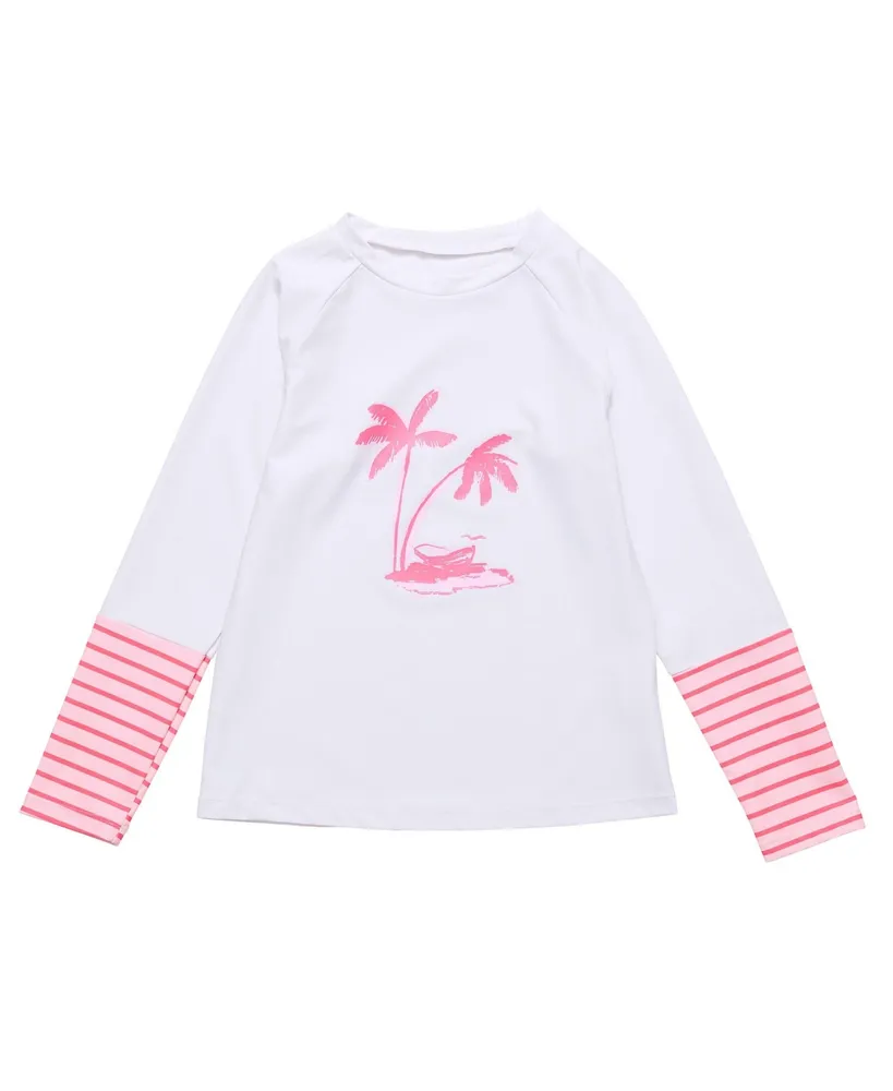 Toddler, Child Girls Palm Island Sustainable Ls Rash Top