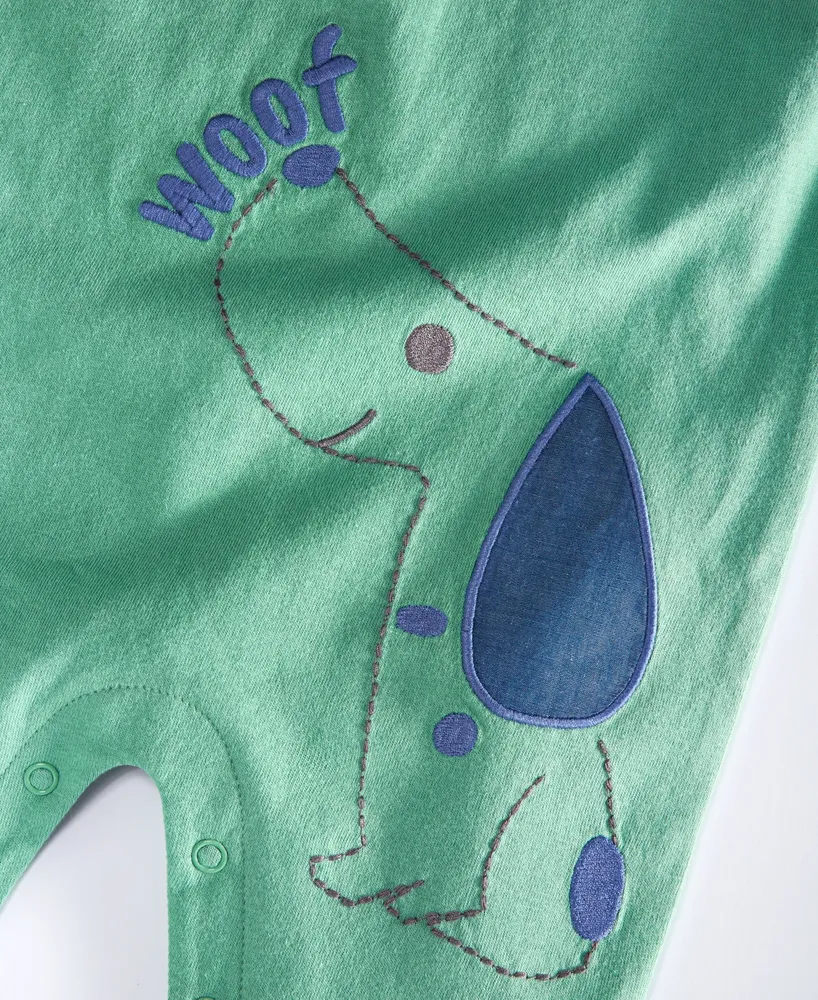 First Impressions Baby Boys Woof Woof Cotton Sunsuit, Created for Macy's