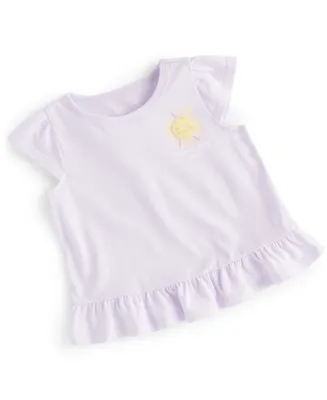 First Impressions Baby Girls Sunshine Ruffle T Shirt, Created for Macy's