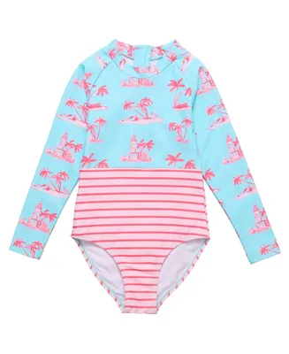 Toddler, Child Girls Lighthouse Island Sustainable Ls Surf Suit