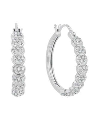 And Now This Crystal Circle Hoop Earring