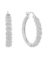 And Now This Crystal Circle Hoop Earring