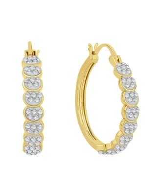 And Now This Crystal Circle Hoop Earring