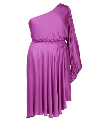 Mayes Nyc - Women's Plus Olivia One Shoulder Dress
