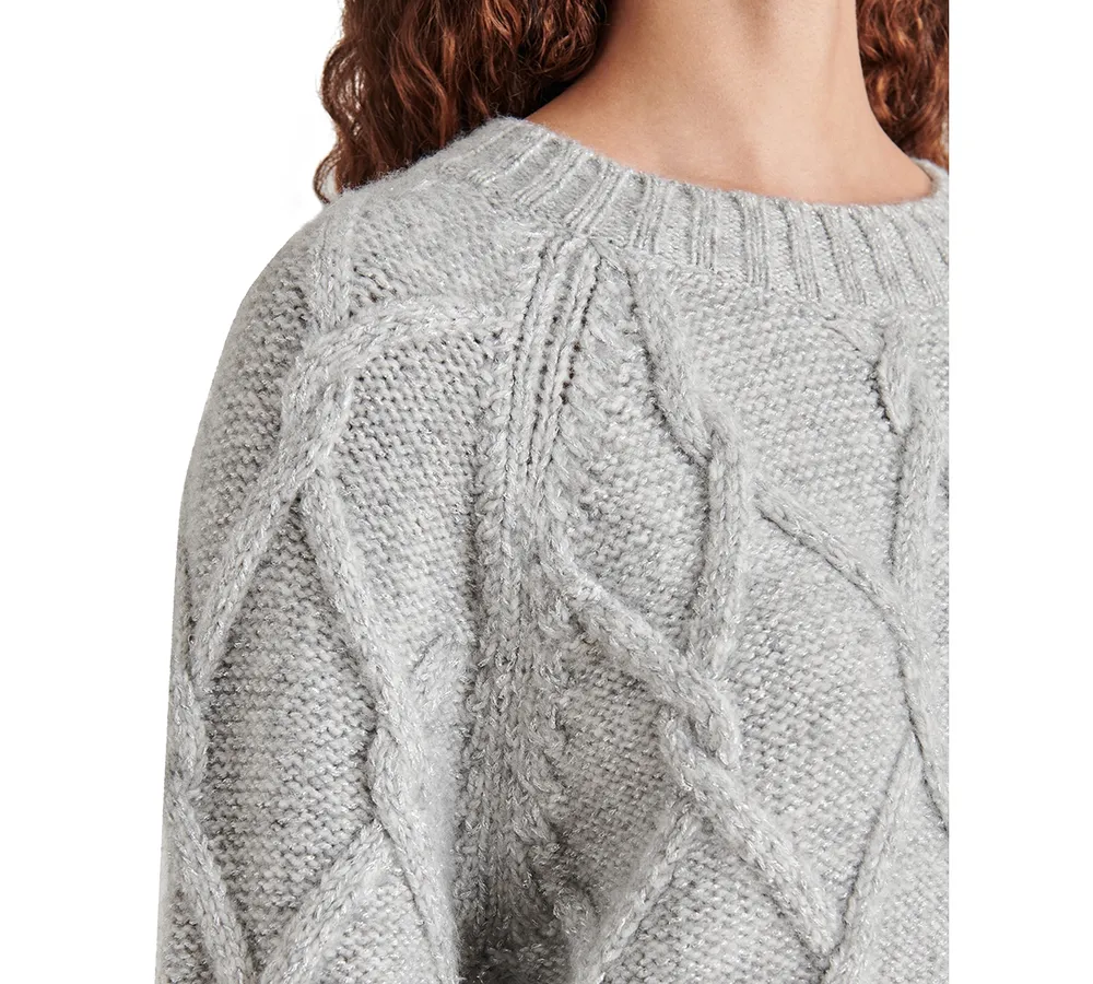 Steve Madden Women's Micah Chunky Cable-Knit Sweater