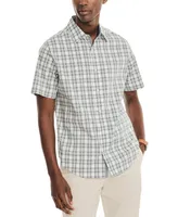 Nautica Men's Navtech Performance Trim-Fit Plaid Shirt