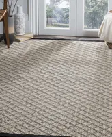 Safavieh Four Seasons FRS652 Ivory and Black 8' x 10' Sisal Weave Area Rug