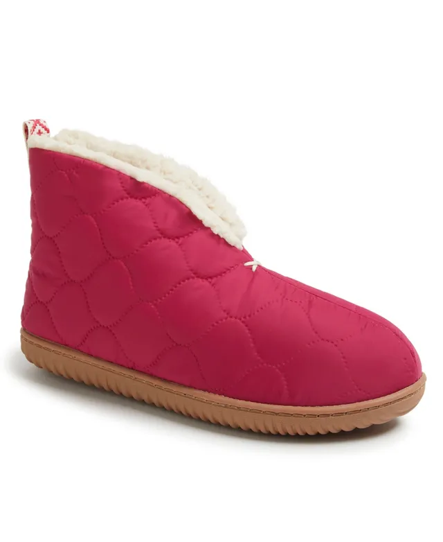 Dearfoams Women's Warm Up Bootie Slippers