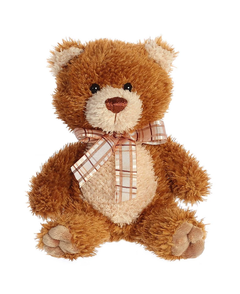 Aurora Small Brown Sugar Bear Snuggly Plush Toy Brown 8"