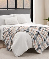 Lucky Brand Camper Plaid Cozy Plush Throw Blanket, 50" x 70"