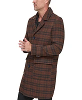 Marc New York Men's Bexar Plaid Overcoat