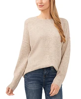 CeCe Women's Elbow Hearts Long-Sleeve Crewneck Sweater